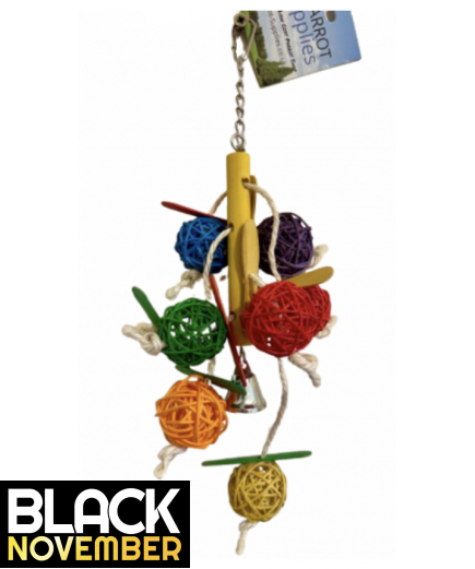 9 x Parrot Toy Pack - Budgies, Conures, Cockatiels, Caiques, Quaker etc - RRP £94.91 - Pack 1